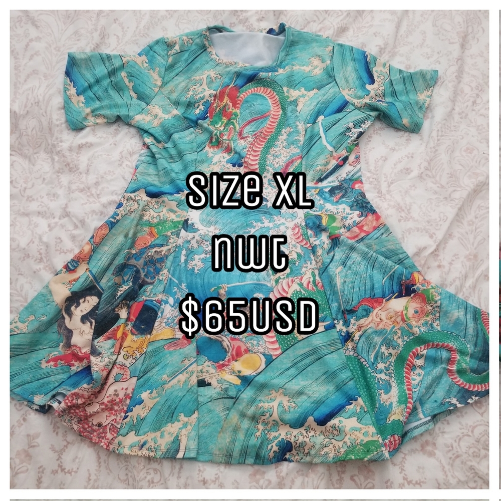 Dragon King tee dress NWT